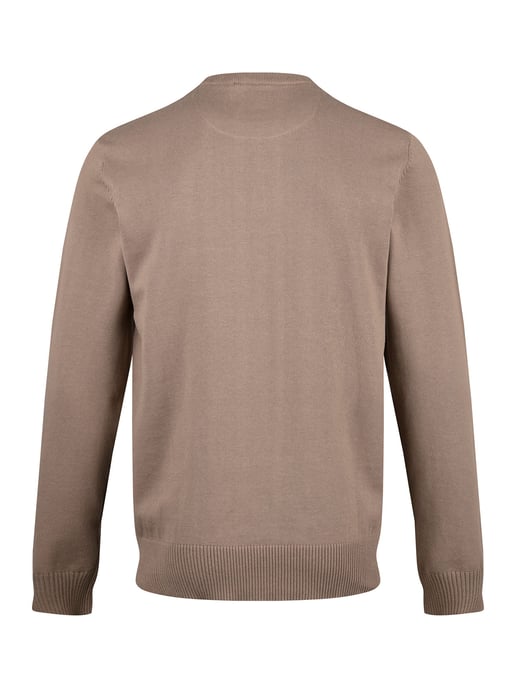 Luke 1977 Men's Gerard 3 Crew Neck Knitted Jumper in Brown - Image 5
