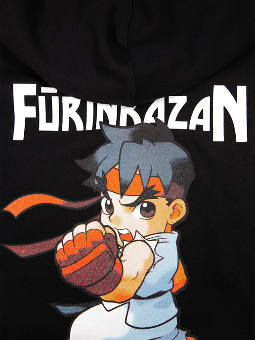 Luke 1977 Men's Furinkazan Street Fighter Hoodie in Black - Image 3