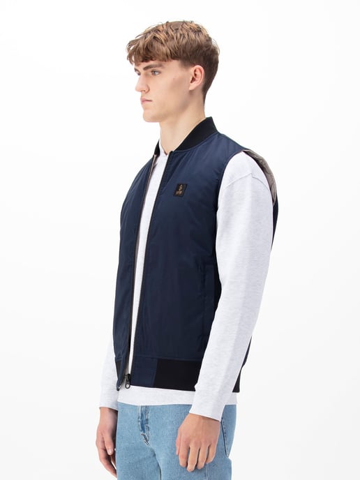 Luke 1977 Men's Hefei Reversible Gilet in Blue - Image 4