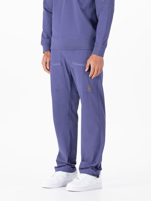 Luke 1977 Men's Lithography Cargo Trousers in Purple - Image 1