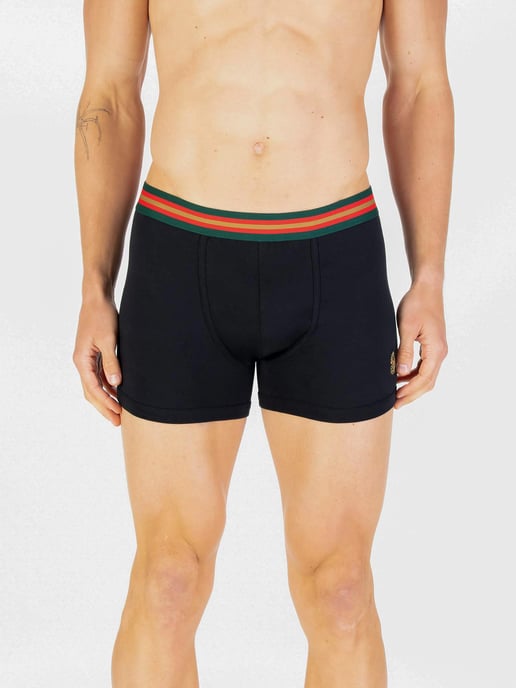 Luke 1977 Men's Rick Long Soft Cotton Trunk Boxers 3 Pack in Black - Image 3