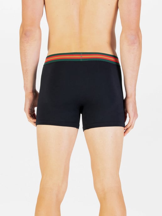 Luke 1977 Men's Rick Long Soft Cotton Trunk Boxers 3 Pack in Black - Image 4