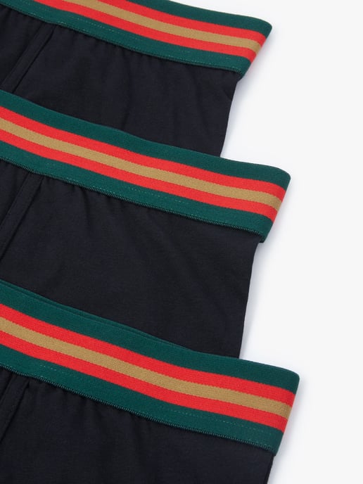 Luke 1977 Men's Rick Long Soft Cotton Trunk Boxers 3 Pack in Black - Image 5