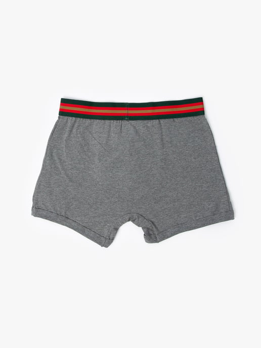 Luke 1977 Men's Rick Long Soft Cotton Trunk Boxers 3 Pack in Grey - Image 4
