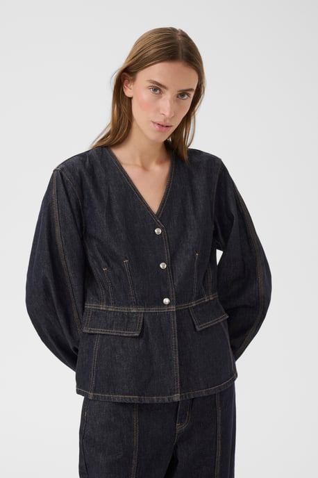 KBEvette Blazer Denim jacket Feminine Silhouette - Image 3