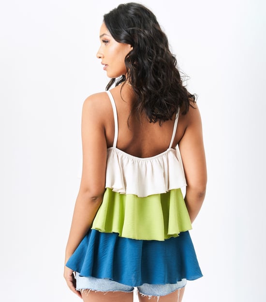 Multi Color Layered Strappy Top - Image 4