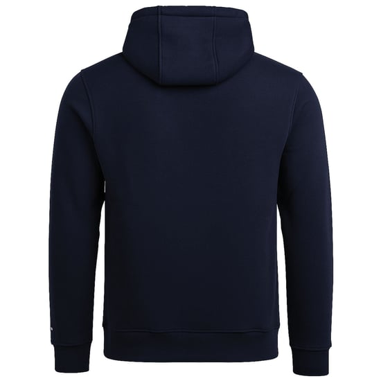 Crosshatch Chest Print Mens Navy Hoodie - Image 2