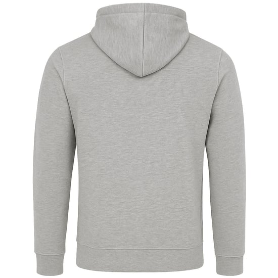 Crosshatch Chest Print Mens Grey Hoodie - Image 2