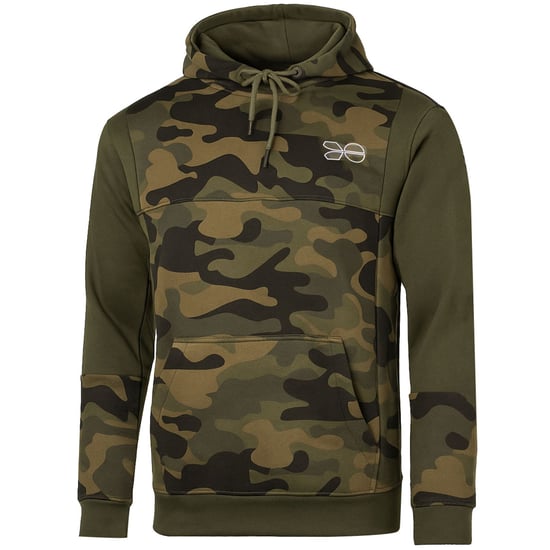Crosshatch Logo Mens Camo Khaki Hoodie - Image 1