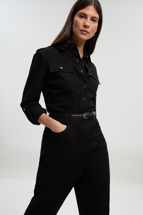 Denim Boiler Jumpsuit - Image 2