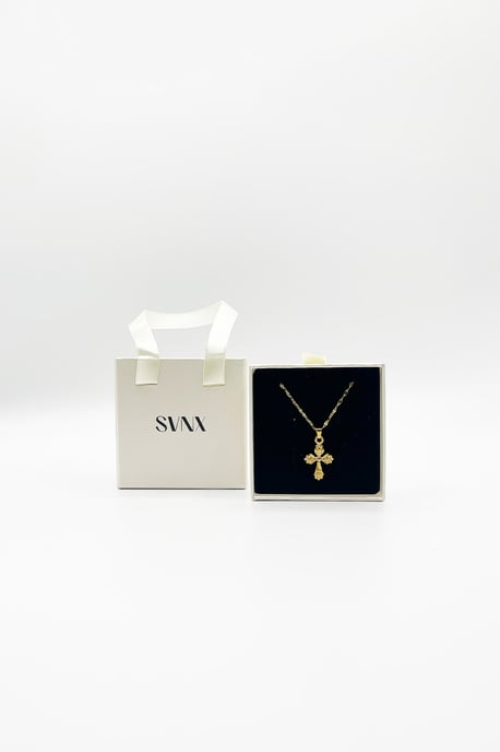 Cross Pendant Necklace with Gift Box - Image 2