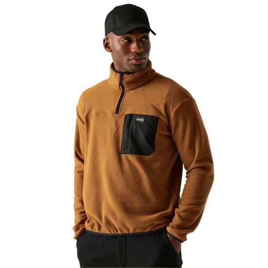 Regatta Heren Frankie Half Zip Fleece Top (Geglazuurde Gember) - Image 4