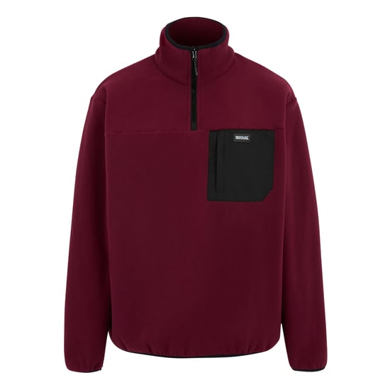 Regatta Heren Frankie Half Zip Fleece Top (Donker kastanjebruin) - Image 1
