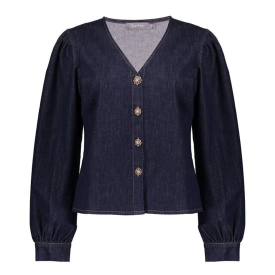 Geisha 53504-10 880 blouse denim dark blue denim - Image 5
