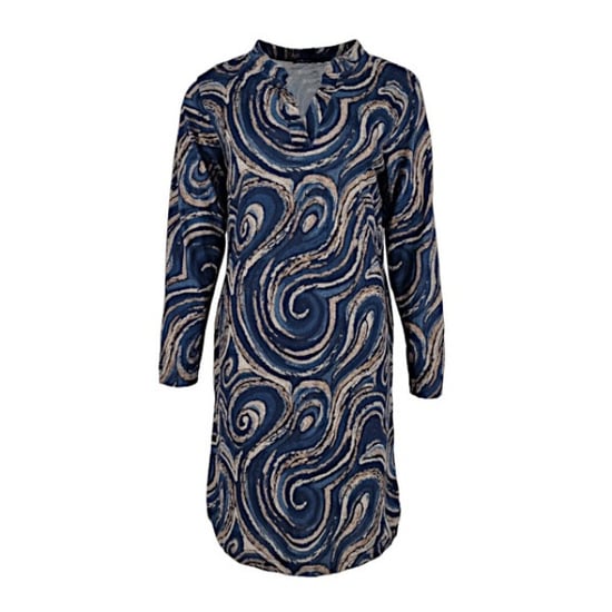 FOS Amsterdam Jurk andrien swirl navy - Image 1