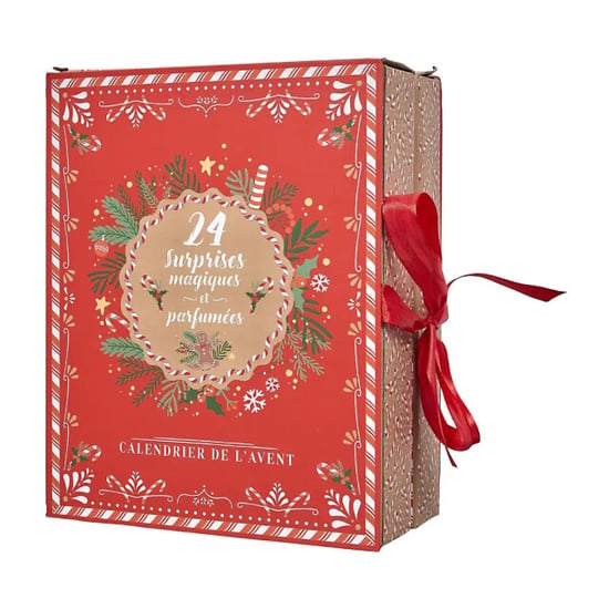 WDMT Adventskalender met kerst kaarsen kerst cadeau rood - Image 3