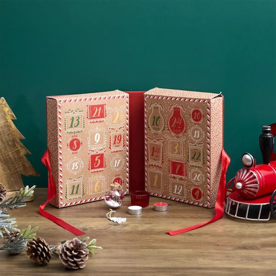 WDMT Adventskalender met kerst kaarsen kerst cadeau rood - Image 4