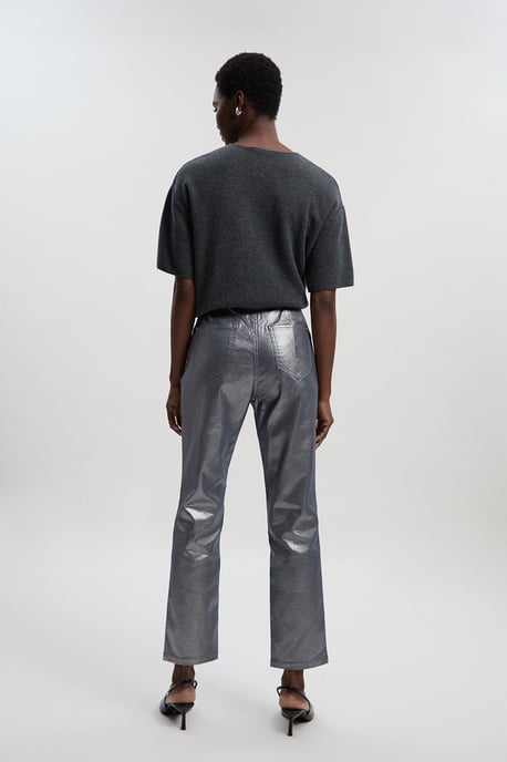 Metallic Coated Denim Skinny Jean - Image 4