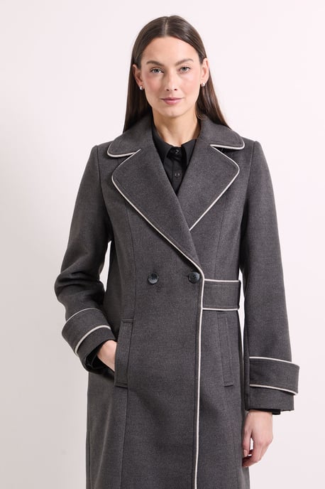 Principles by Wallis Contrast Piping Coat - Image 2