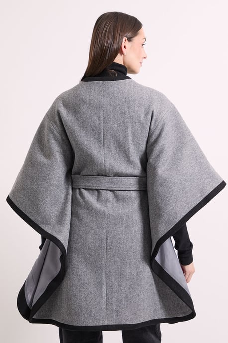 Principles by Wallis Contrast Cape Coat - Image 4
