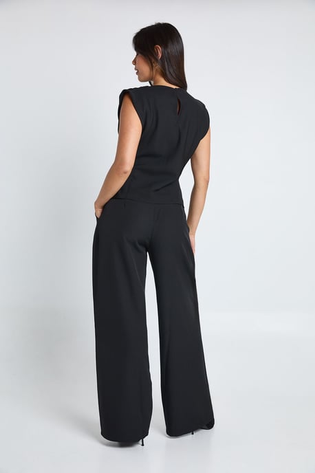 Pleated Cinched Top & Palazzo Trouser Co-ord - Image 2