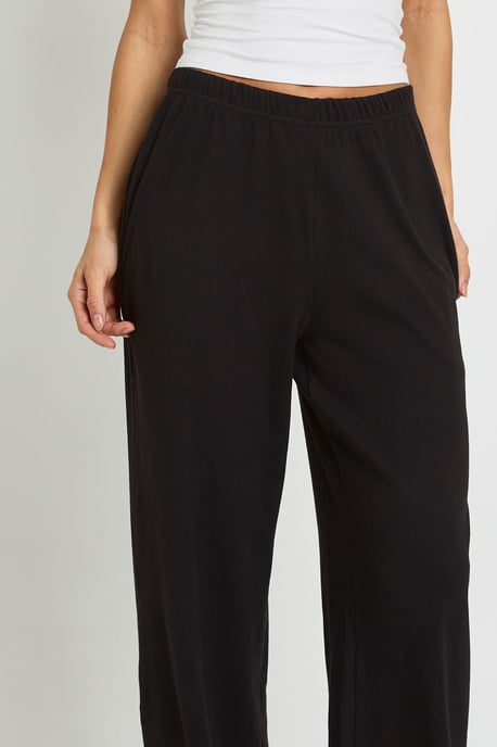 Tall Rib Wide Leg Trouser - Image 4