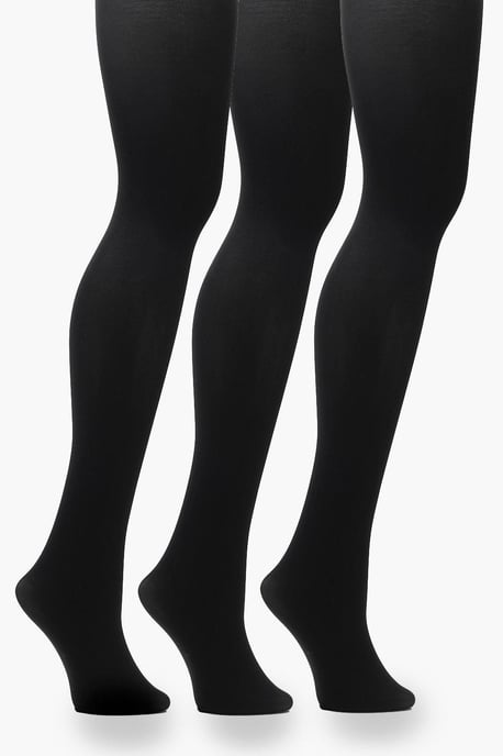 Plus 60 Denier 3 Pack Tights - Image 1