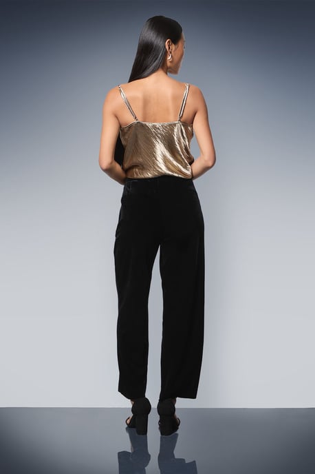 Petite Velvet Straight Leg Trouser - Image 3