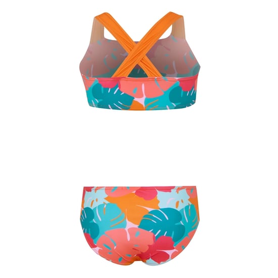 Regatta Meisjes Dakaria III Tropical Leaves Bikiniset (Oranje/Blauw/roze) - Image 2