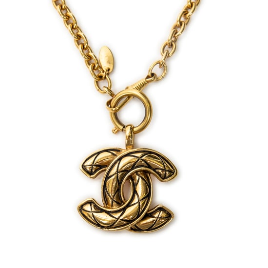 CC Pendant Chain Necklace  Necklace - Image 2
