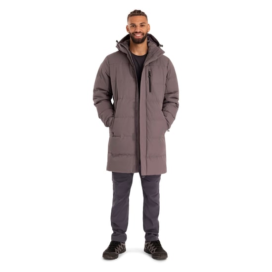Trespass Mens Clipster Padded Jacket (Mid Grey) - Image 5