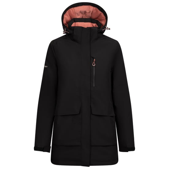 Trespass Womens/Ladies Hosho Waterproof Jacket (Black) - Image 1