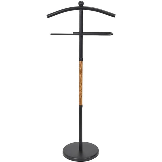 WDMT Luxe kledingstandaard – valet stand heren – mat zwart - Image 3