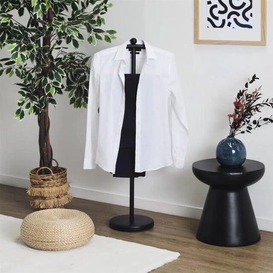 WDMT Luxe kledingstandaard – valet stand heren – mat zwart - Image 4