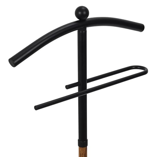 WDMT Luxe kledingstandaard – valet stand heren – mat zwart - Image 5