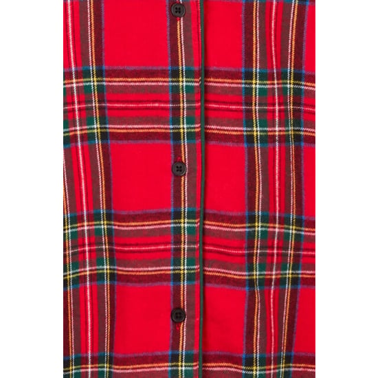 Happy Shorts Dames nachthemd lange mouw flanel geruit - Image 3