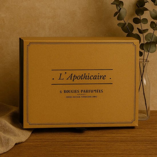 WDMT Luxe geurkaarsen geschenkset – 6 kaarsen in beige cadeaubox - Image 4