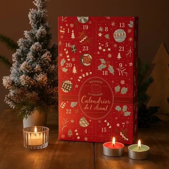 WDMT Feestelijke adventskalender met 24 geurkaarsen rood - Image 4