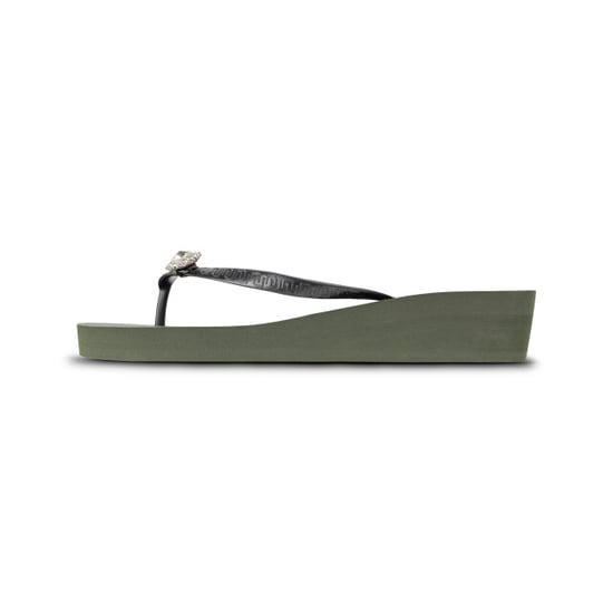 Uzurii Switch dames slipper met hak legergroen, , maat: - Image 2