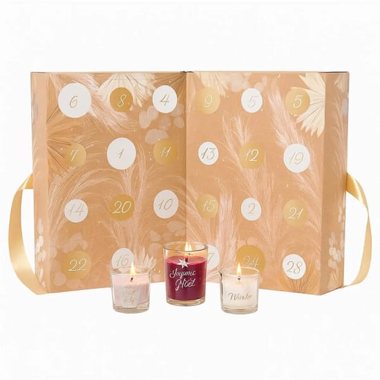 WDMT Kerstmis adventskalender 34 x 25 x 14 cm beige - Image 1