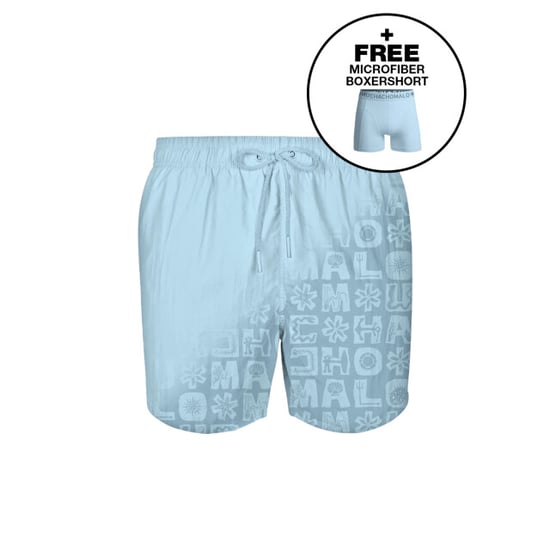 Muchachomalo Jongens zwembroek print licht + gratis microfiber boxershort - Image 2