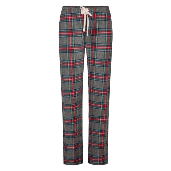 Happy Shorts Dames pyjama broek lang grijs/rood geruit flanel - Image 1