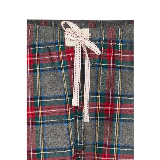 Happy Shorts Dames pyjama broek lang grijs/rood geruit flanel - Image 4