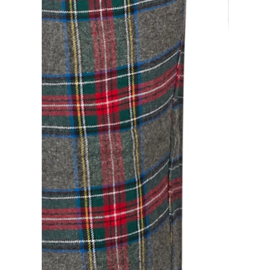 Happy Shorts Dames pyjama broek lang grijs/rood geruit flanel - Image 5