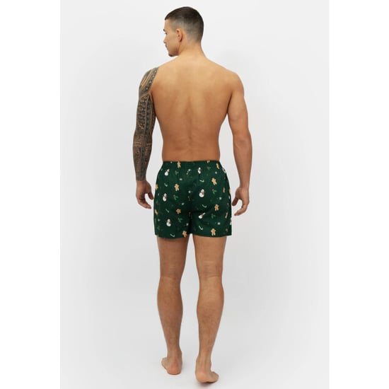Happy Shorts Wijde kerst boxershort heren snowman + gingerbread groen - Image 5