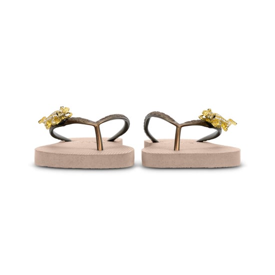 Uzurii Gold crocodile switch zand dames slippers, , maat: - Image 2