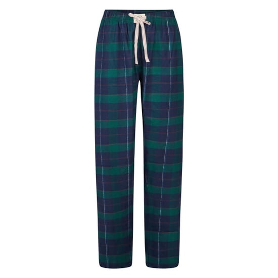Happy Shorts Dames kerst pyjama set shirt + broek grijs/groen geruit - Image 5