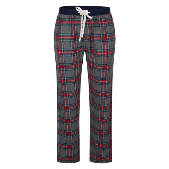 Happy Shorts Heren pyjama broek lang grijs/rood geruit flanel - Image 1