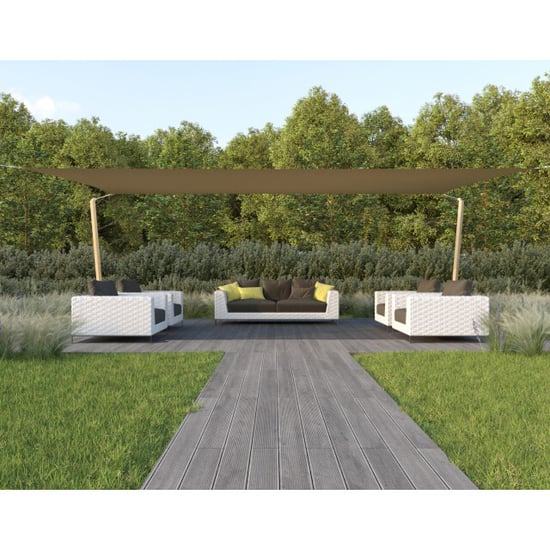 Hanse® Schaduwdoek rechthoek waterdoorlatend 5x6 m zonnedoek - Image 6