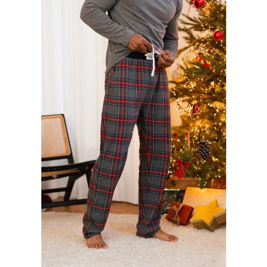 Happy Shorts Heren pyjama broek lang grijs/rood geruit flanel - Image 3